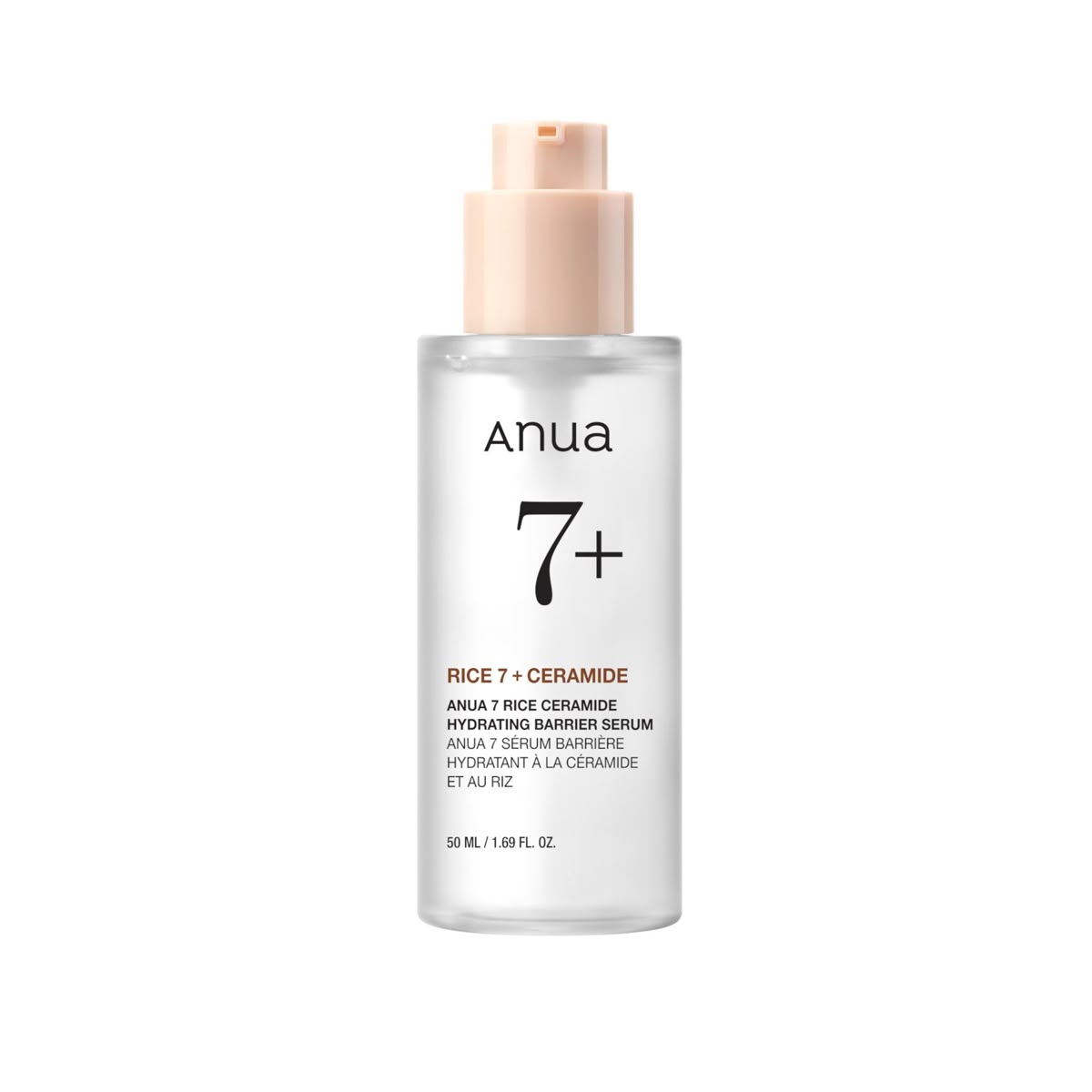 4c46daac089e6ad98f1264b4a7ab3d27 ANUA Rice 7+ Ceramide Hydrating Barrier Serum 50 ml - Image 1
