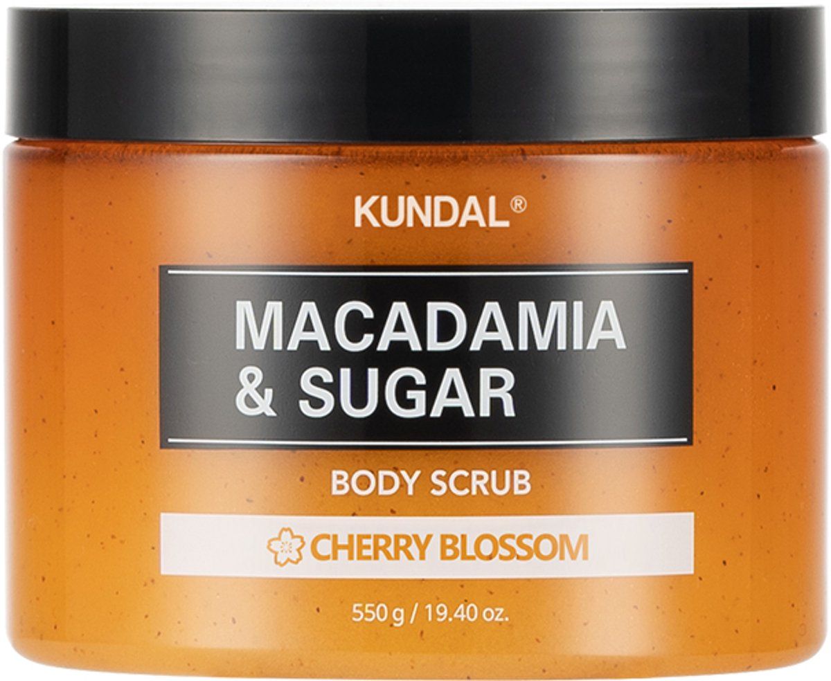 Kundal macadamia & sugar cherry blossom body scrub 550g Kundal Macadamia & Sugar Cherry Blossom Body Scrub 550g - Image 1